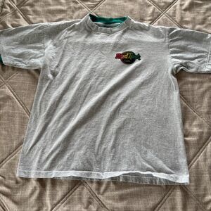 Vintage 90s Hard Rock Cafe Tijuana Gray T-Shirt Made in USA Size Large L